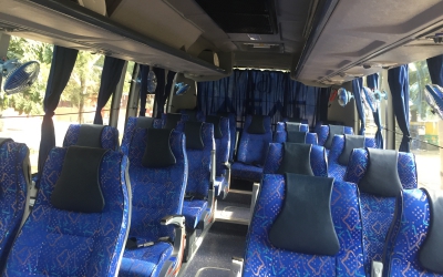 23 Seater AC Coach Interior