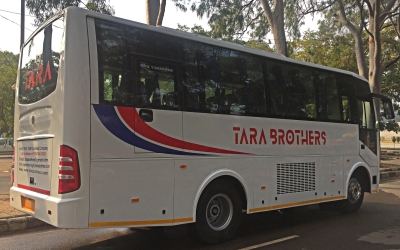 23 Seater AC Coach Rear